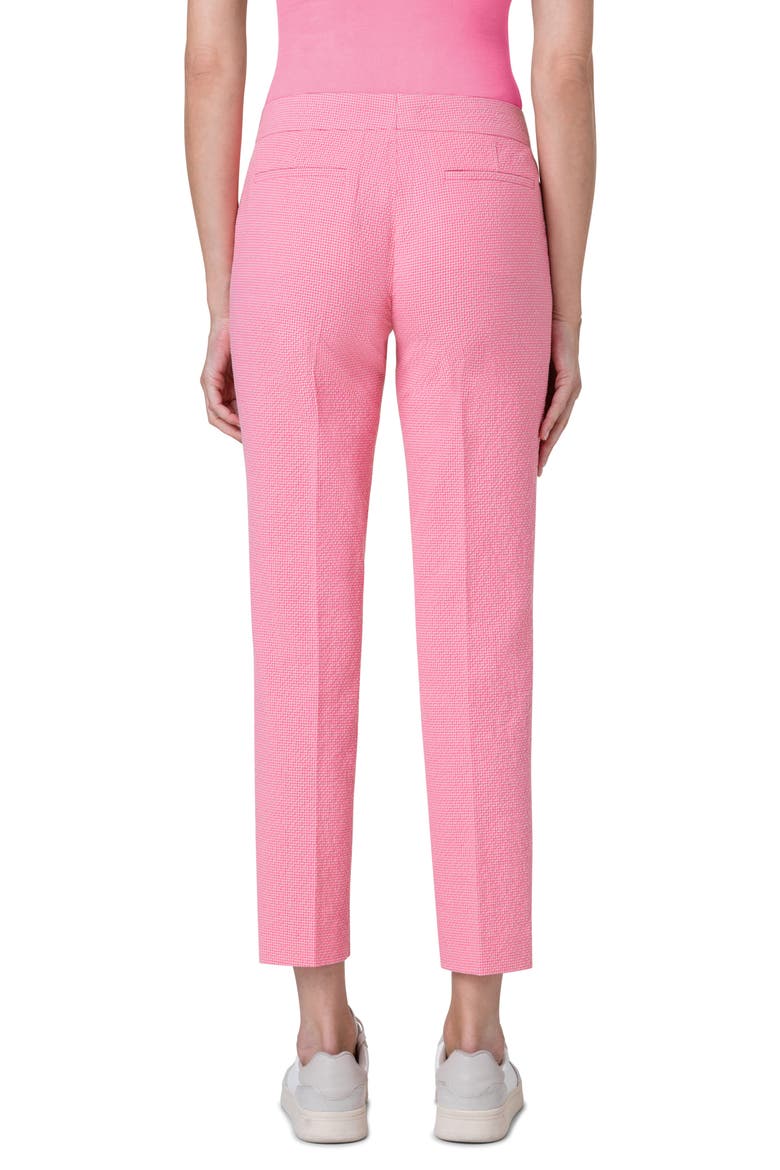 Frankie Stretch Seersucker Crop Pants, Alternate, color, FLAMINGO