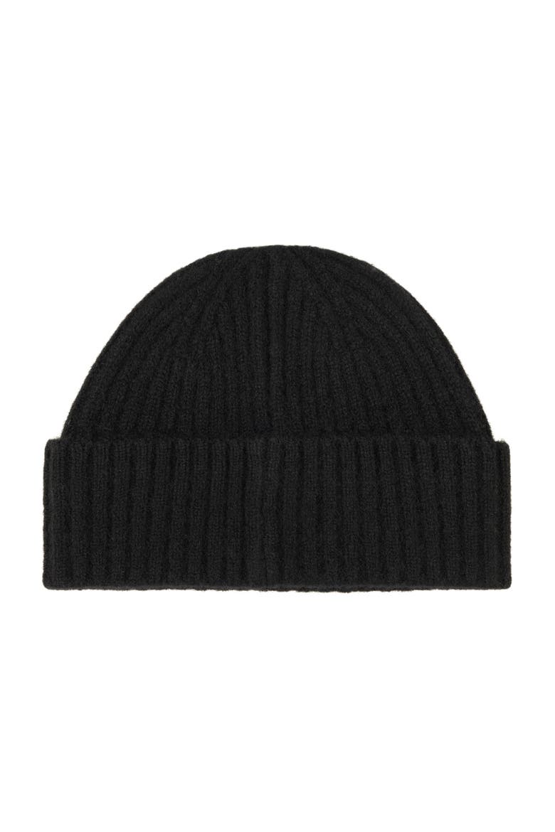 Bold Cuff Rib Wool Beanie, Alternate, color, Polo Black