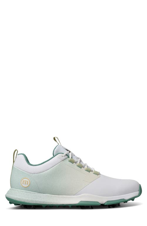 Travismathew The Ringer 2.0 Golf Sneaker In White/green
