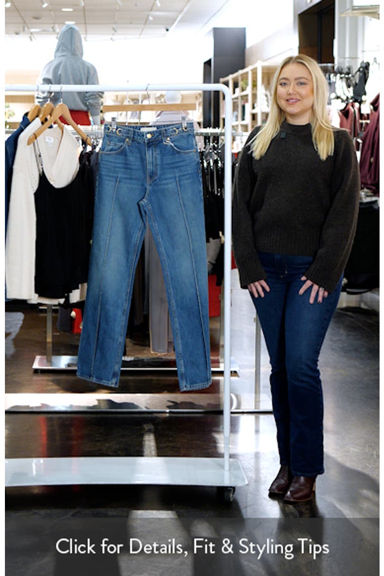 Agatha Mid Rise Straight Leg Jeans video