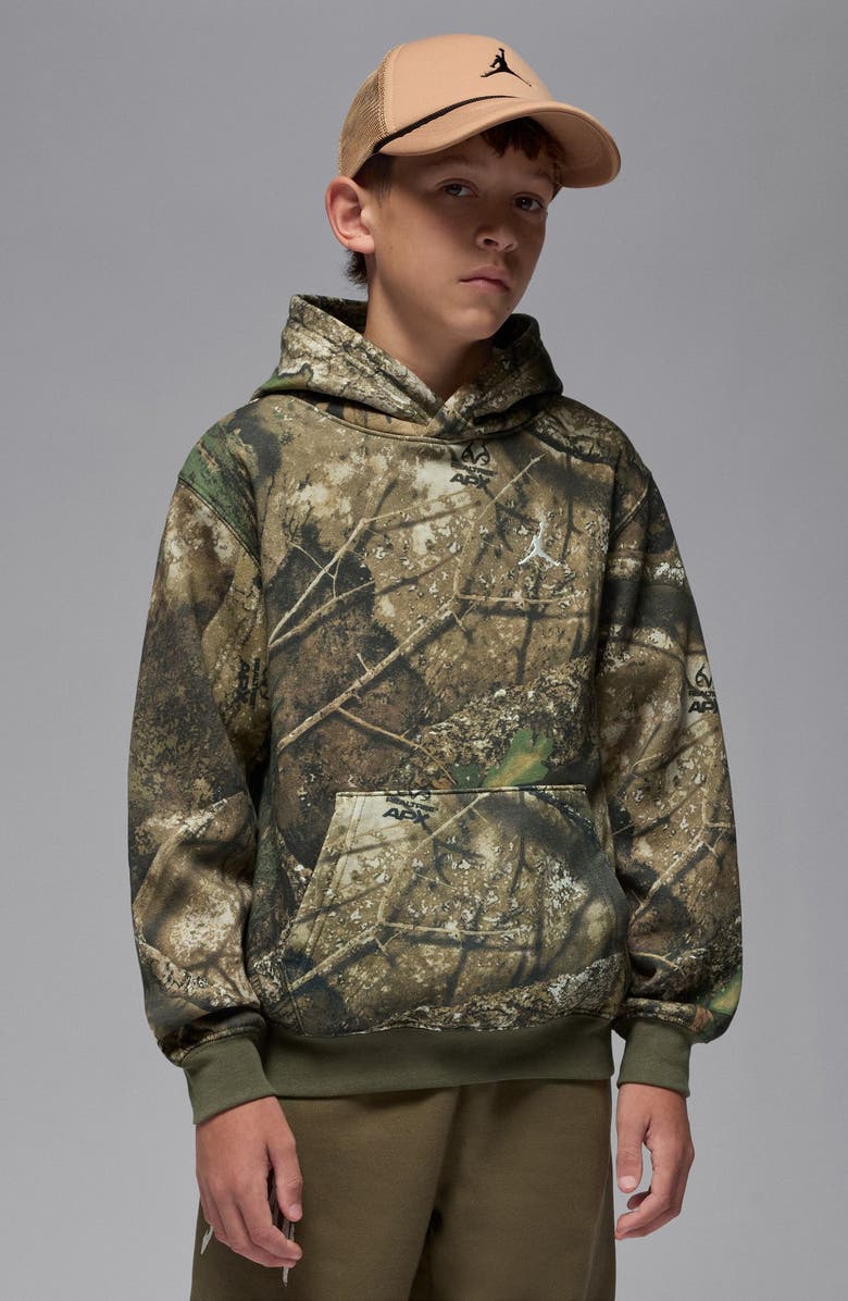 Jordan Kids
 x Realtree MJ MVP Fleece Hoodie, Alternate, color, Medium Olive