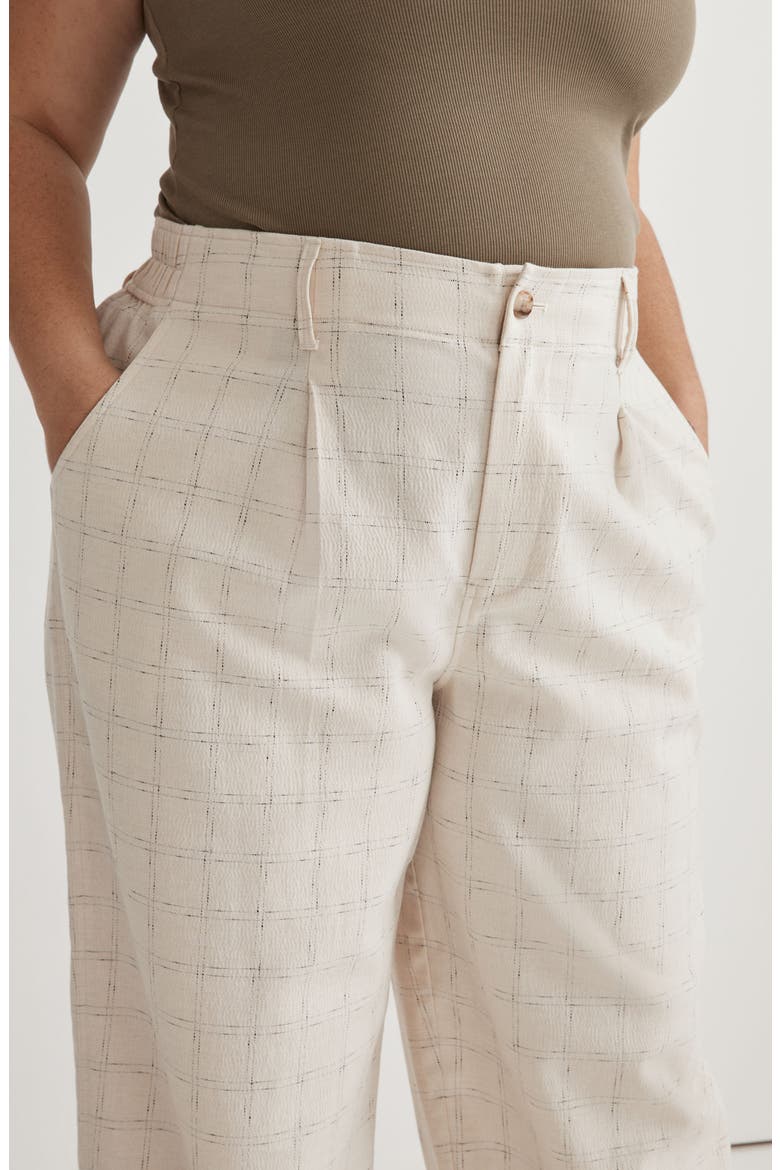 The Untailored Plaid Straight Leg Pants, Alternate, color, WINDOWPANE