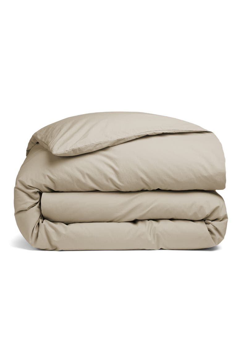Brushed Cotton Duvet Cover, Main, color, LATTE