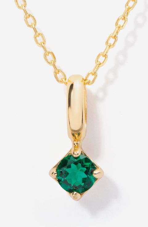 Round Birthstone Necklace