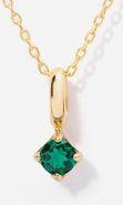 Little Sky Stone Round Birthstone Necklace
