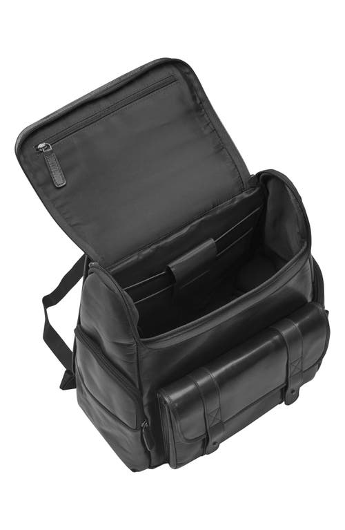 Mancini Rfid 15.6-inch Laptop Backpack In Black