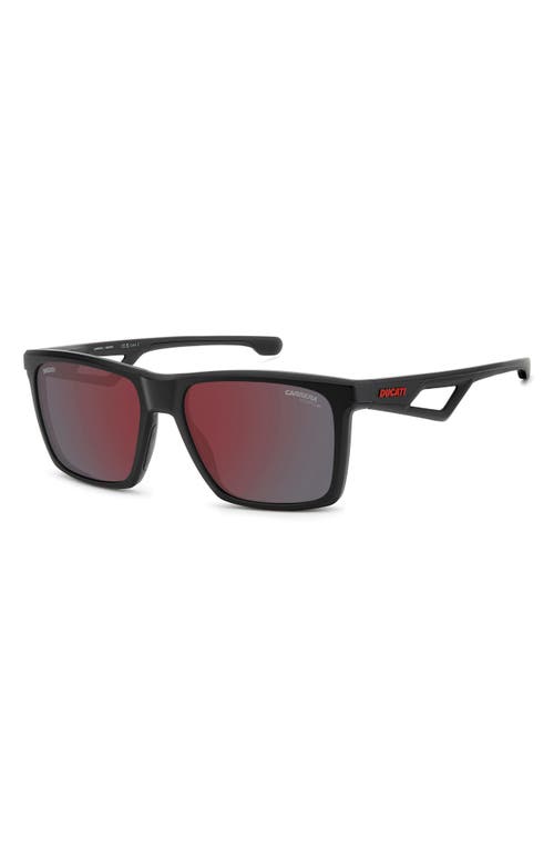 Carrera Eyewear 57mm Polarized Rectangular Sunglasses In Multi