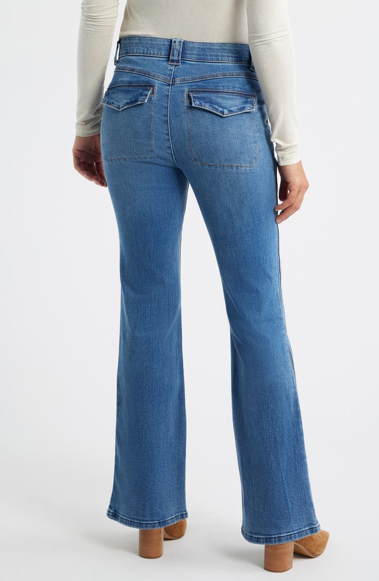 Wit 
Wisdom 
Ab
Solution Skyrise Flare Jeans, Alternate, color, Mid Blue