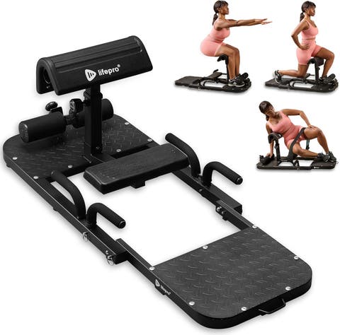 Hip Thrust Machine  Adjustable Glutes Workout Equipment for Home GluteBlast Foldable Sissy Squat Machine Bench