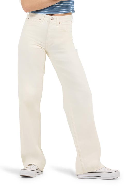 Rider Loose Straight Leg Jeans (Vintage White)