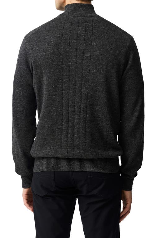 Rodd & Gunn Fortrose Cotton Quarter Zip Sweater In Gray
