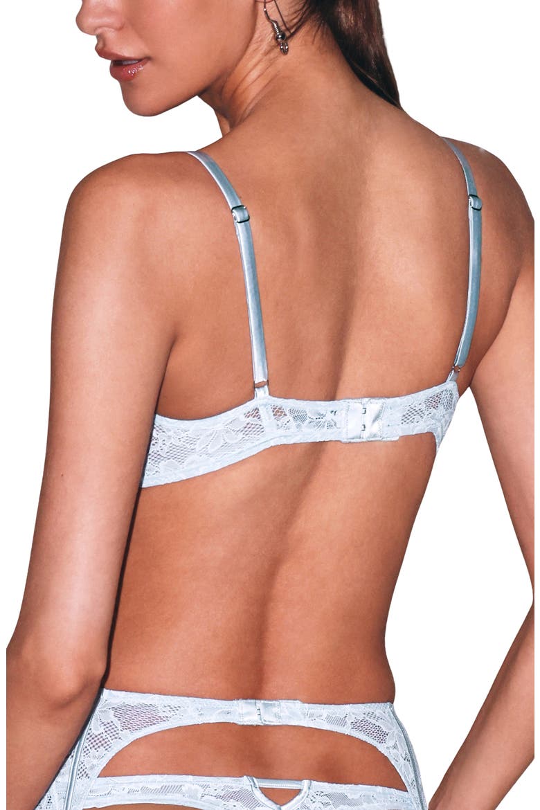 Le Stretch Lace Demi Bra, Alternate, color, FORGET ME NOT