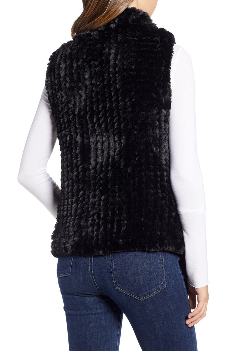 Love Token Faux Fur Vest, Alternate, color, 