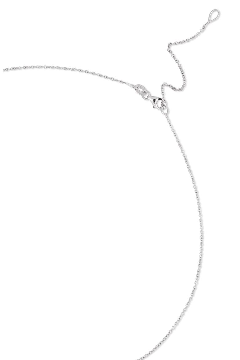 14k Gold Heart Pendant Necklace, Alternate, color, 14KW