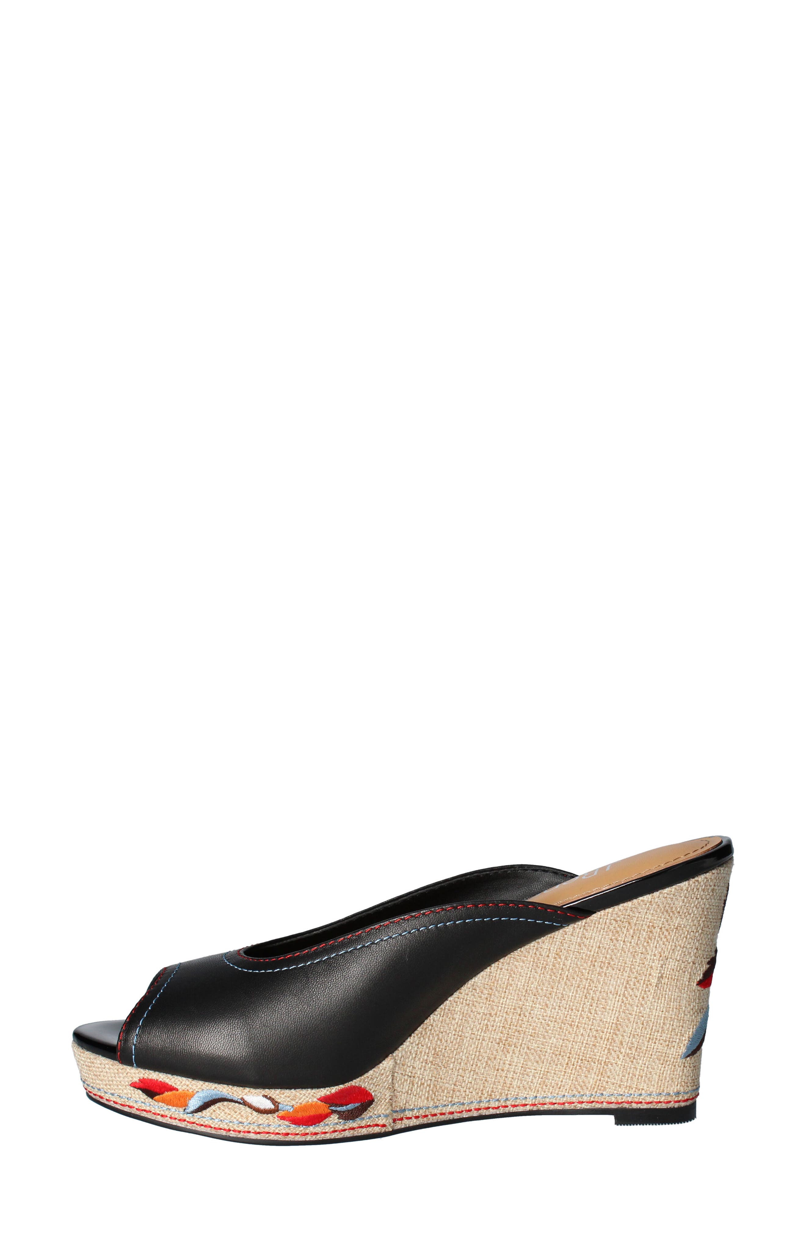 Haleesi Wedge Sandal, Alternate, color, BLACK