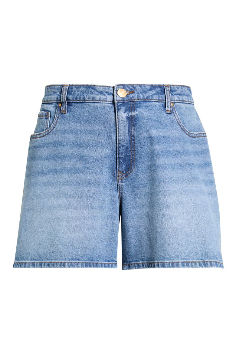Jane High Waist Denim Shorts, Alternate, color, PEACEFUL