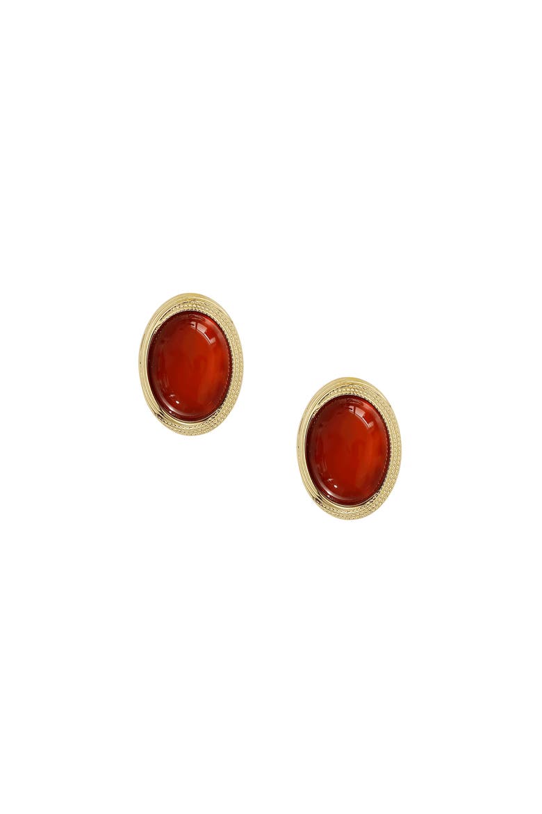 Babylon Earrings, Main, color, Red