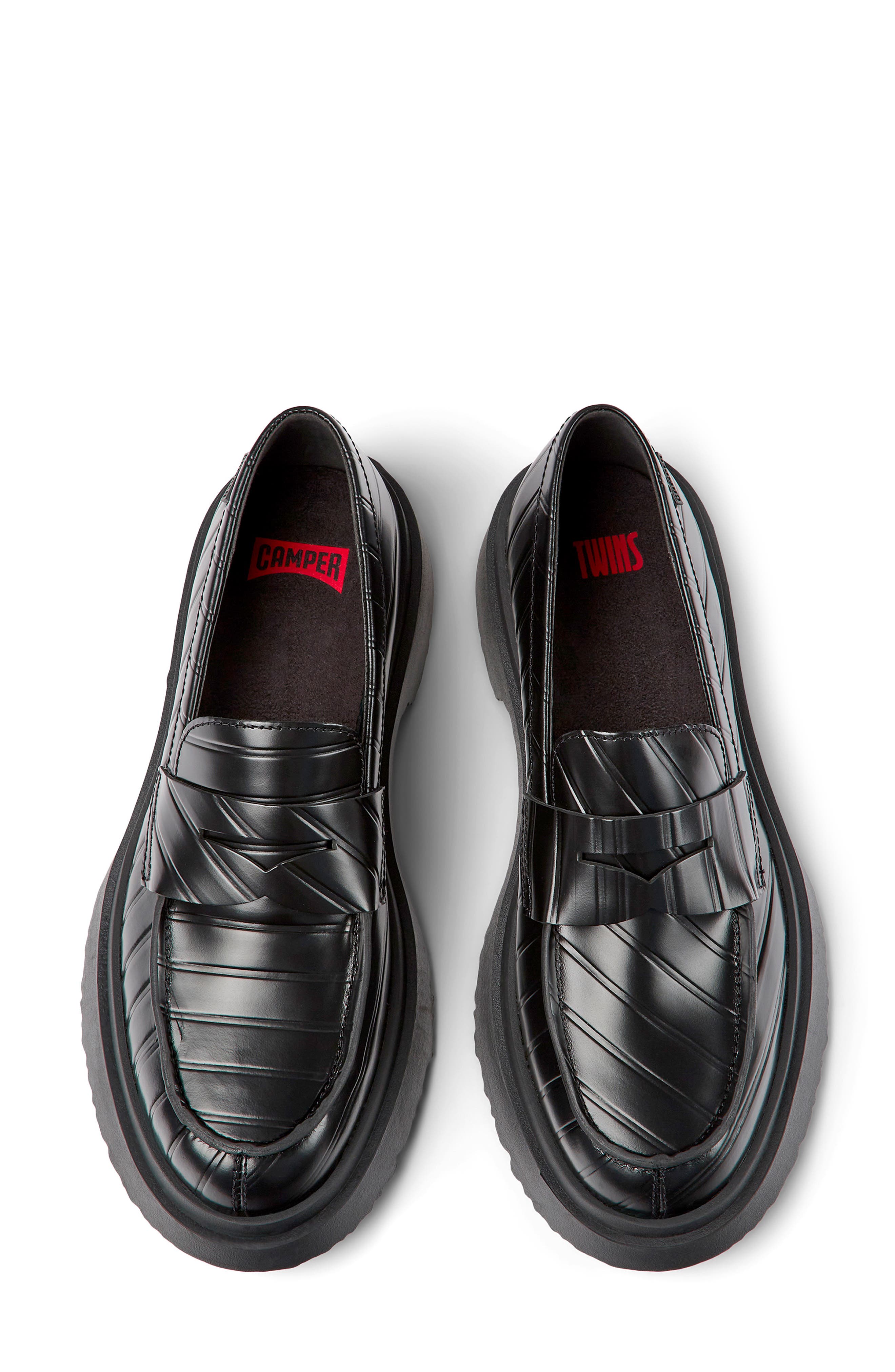 Camper Twins Mismatched Loafers, Alternate, color, 