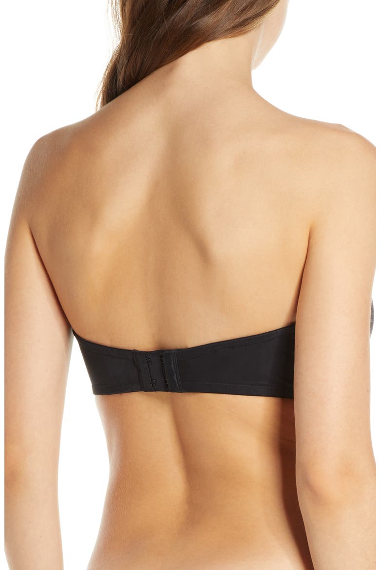 Soirée Convertible Strapless Underwire Bra, Alternate, color, BLACK