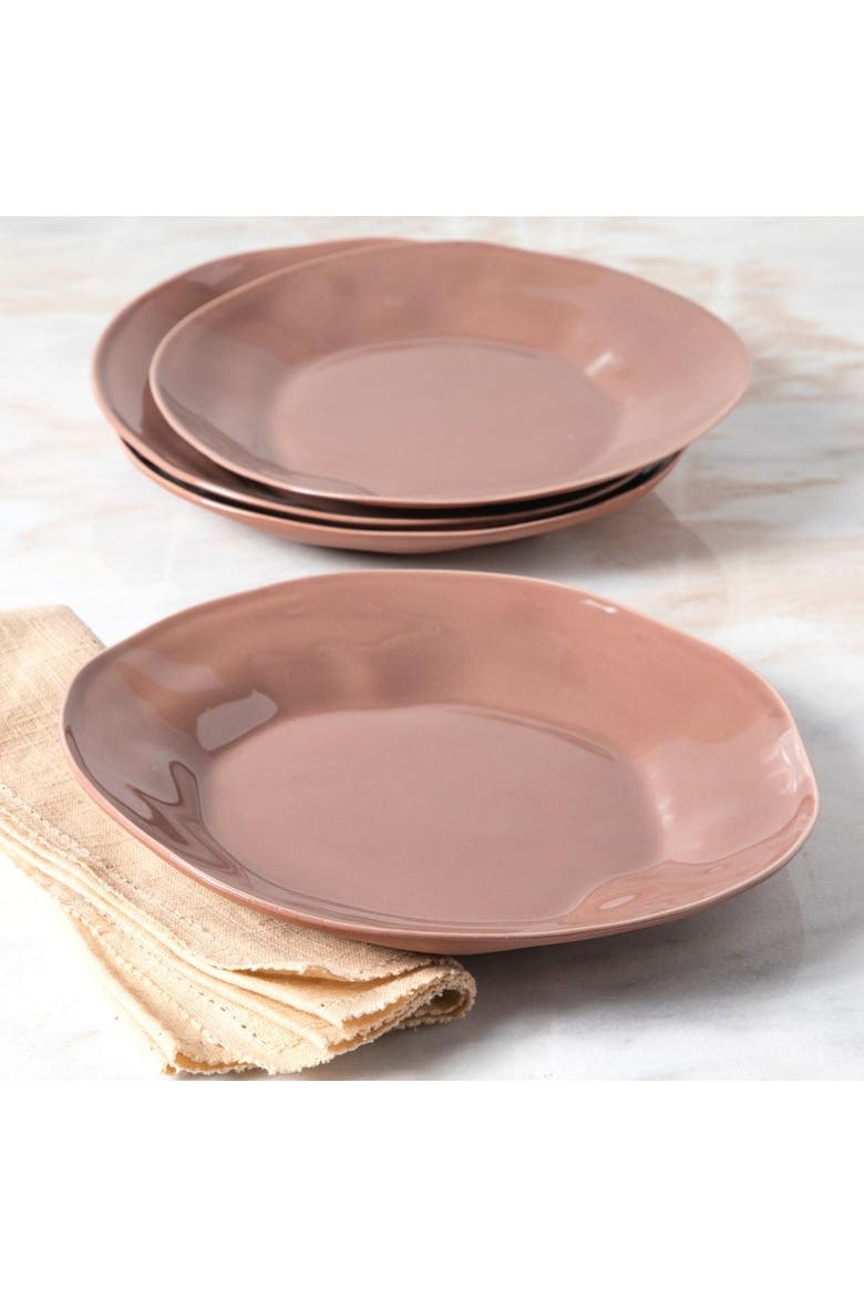 Tam Stoneware Dinner Plate - Set of 4, Alternate, color, Terracotta Rose
