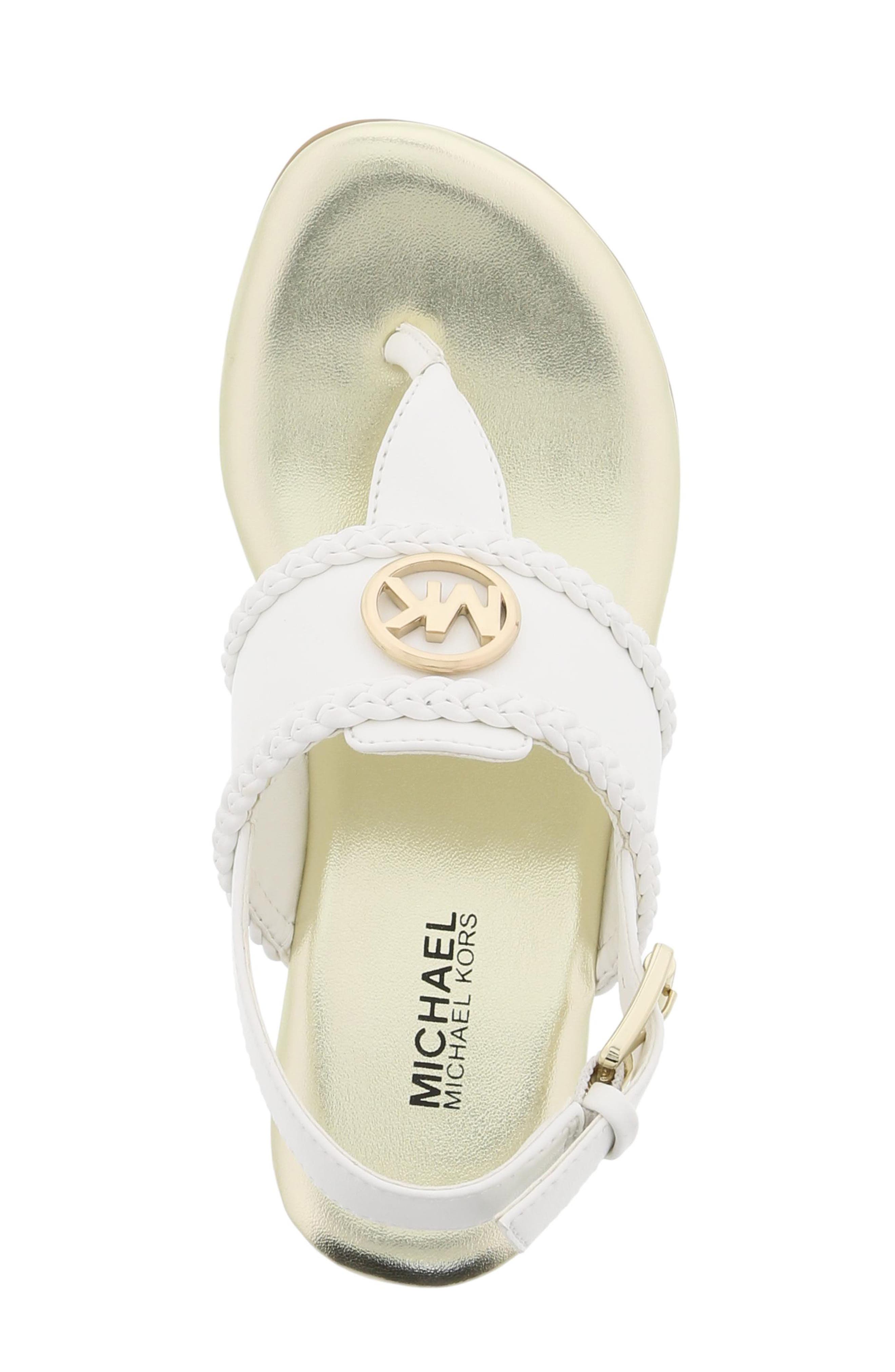 MICHAEL Michael Kors Perry Discover Metallic Thong Sandal, Alternate, color, 