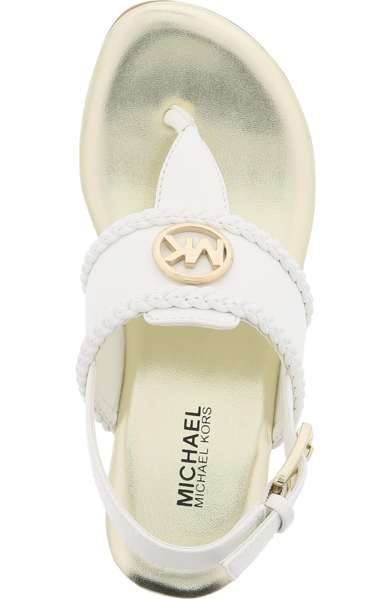 MICHAEL Michael Kors Perry Discover Metallic Thong Sandal, Alternate, color,