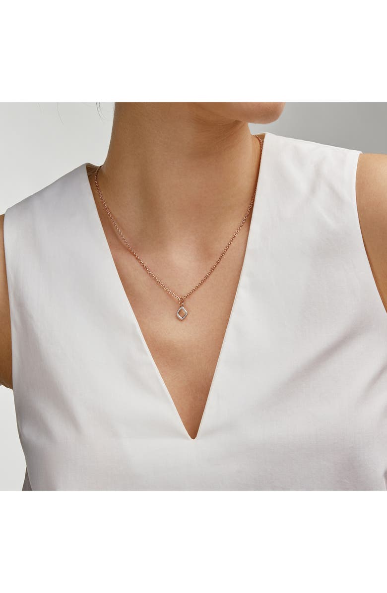 Monica Vinader Riva Mini Kite Diamond Pendant Charm, Alternate, color, 