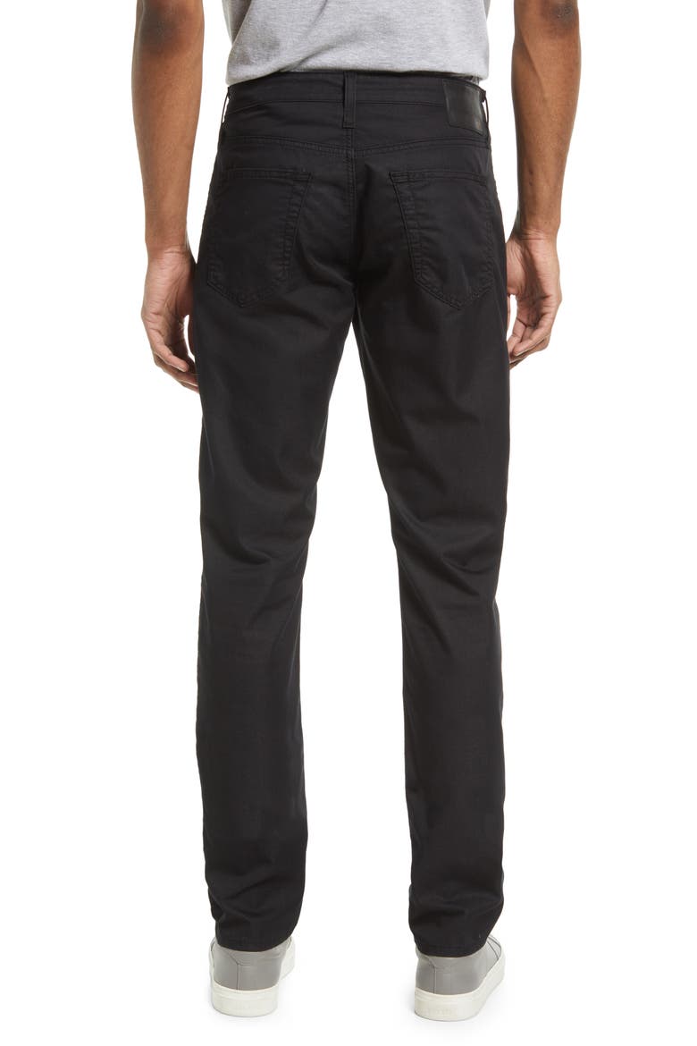 Everett Commuter Performance Slim Straight Pants, Alternate, color, PURE BLACK