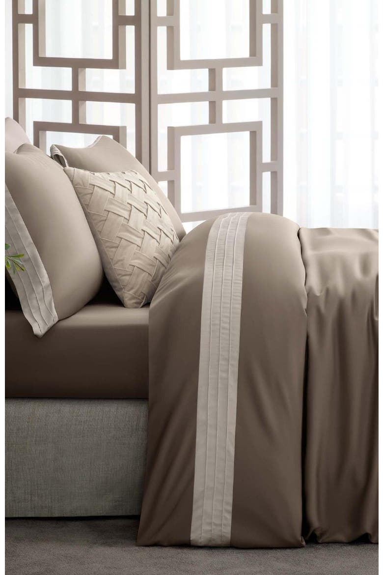Eden Flat Sheet, Alternate, color, Brown