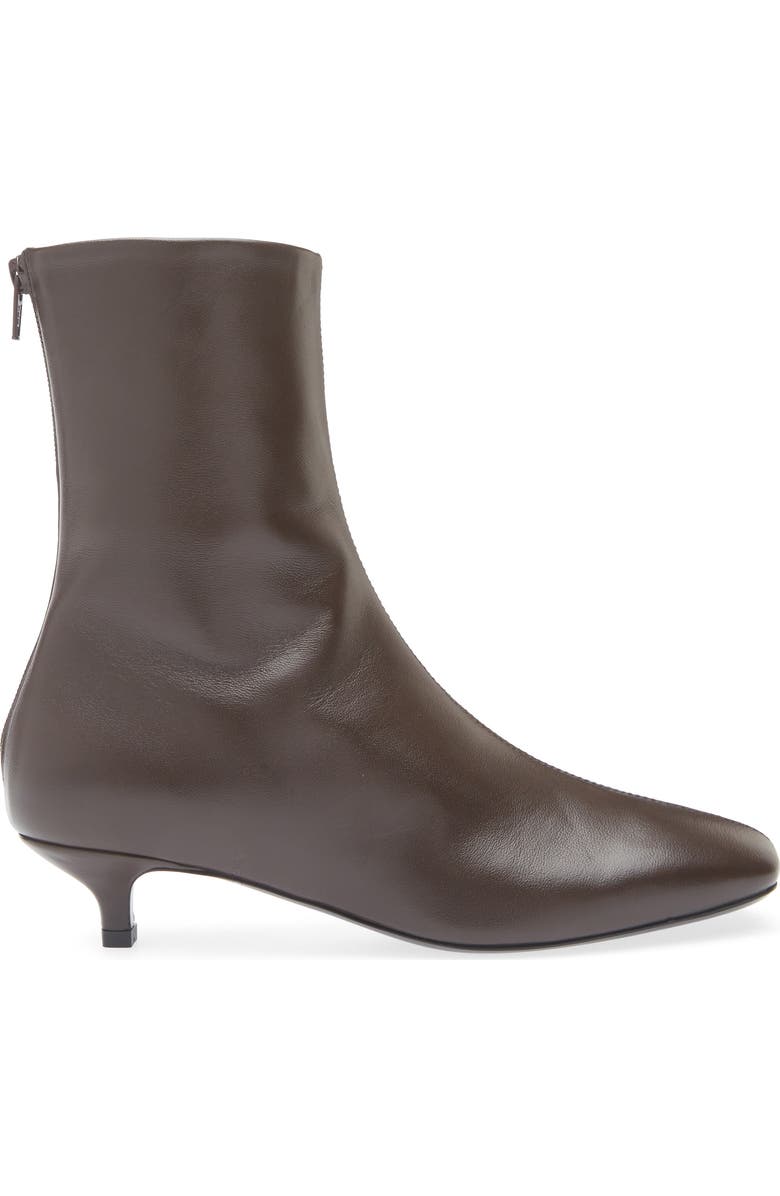 TOTEME Day Kitten Heel Bootie, Alternate, color, Brown
