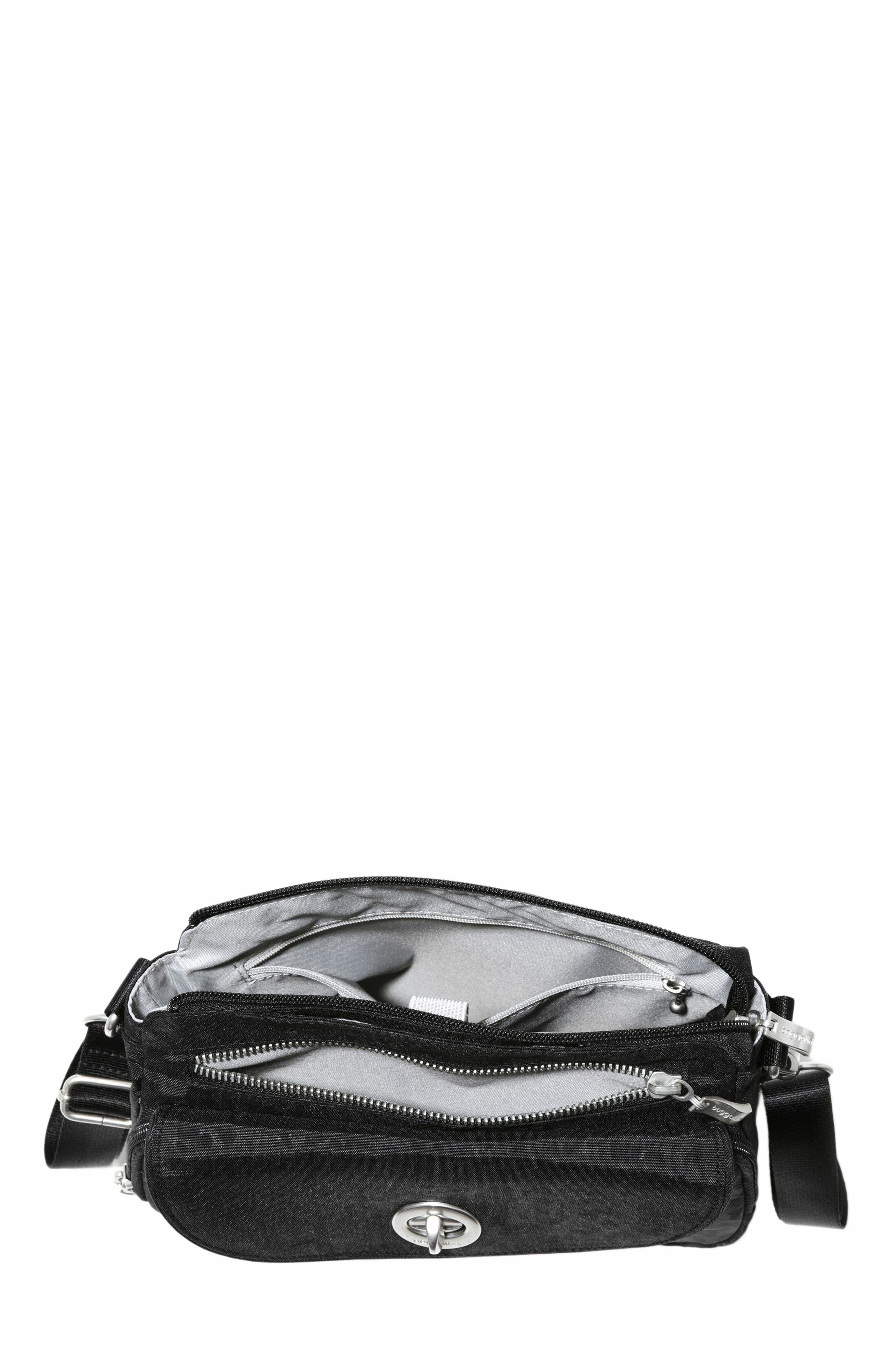 BAGGALLINI Calais Crossbody Bag, Alternate, color, Black Cheetah Emboss