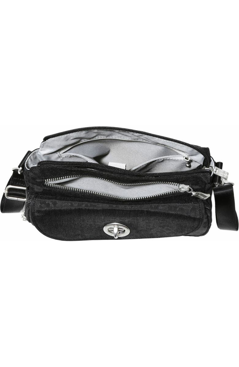 BAGGALLINI Calais Crossbody Bag, Alternate, color, Black Cheetah Emboss