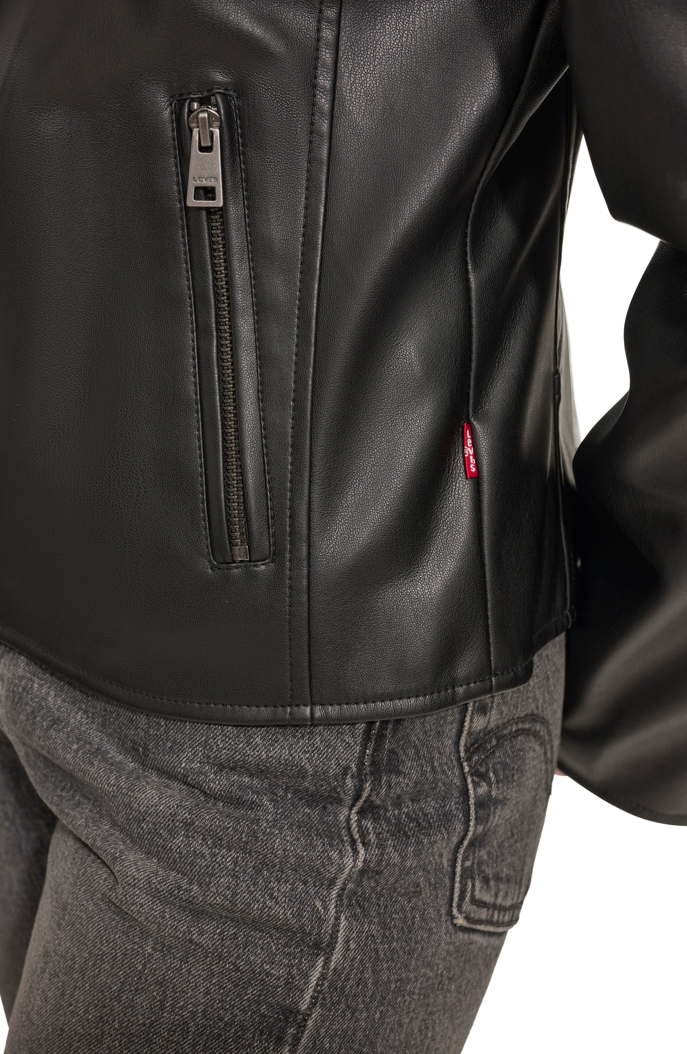 Levi's Faux Leather & Faux Shearling Bomber Jacket in Brown for Men