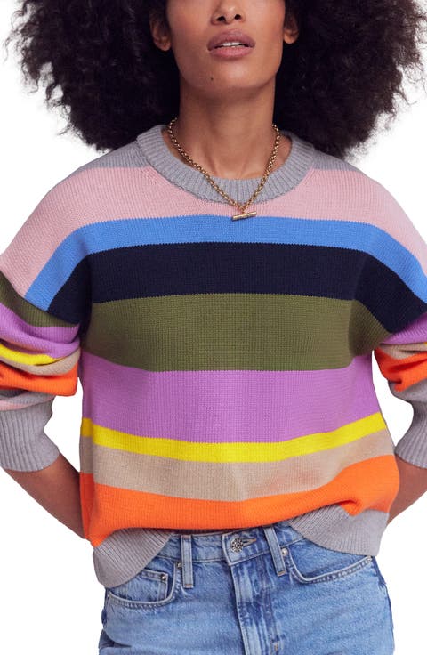 Lucy Relaxed Stripe Cotton Sweater