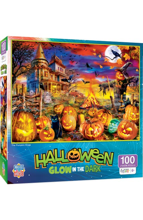 The Pumpkin King 100 Piece Glow Puzzle