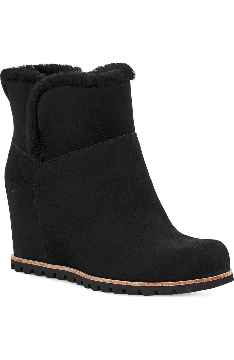 UGG<sup>®</sup> Seyline Waterproof Genuine Shearling Bootie, Main, color,