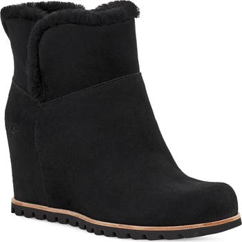 seyline waterproof genuine shearling bootie