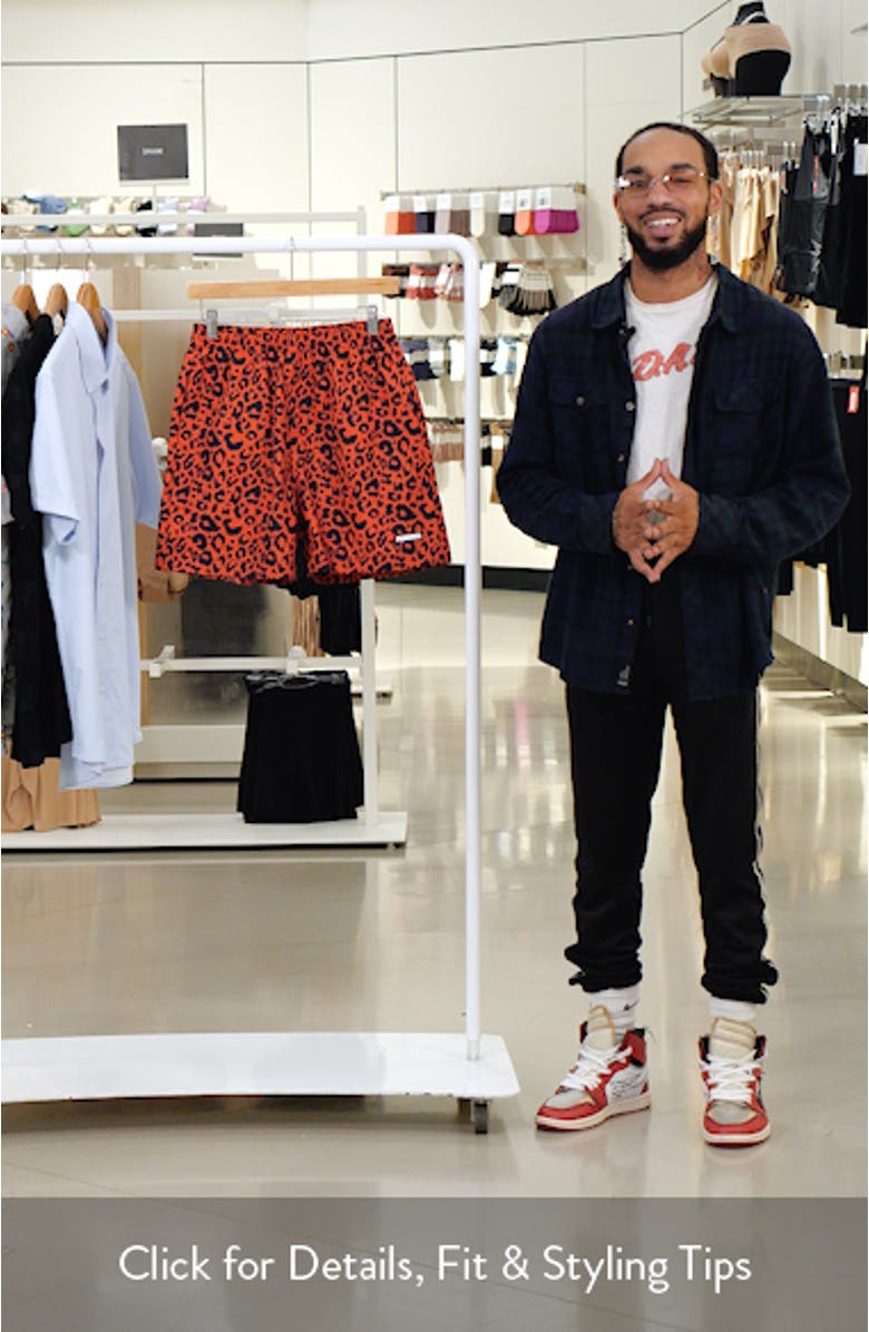 Leopard Print Active Shorts, sales video thumbnail