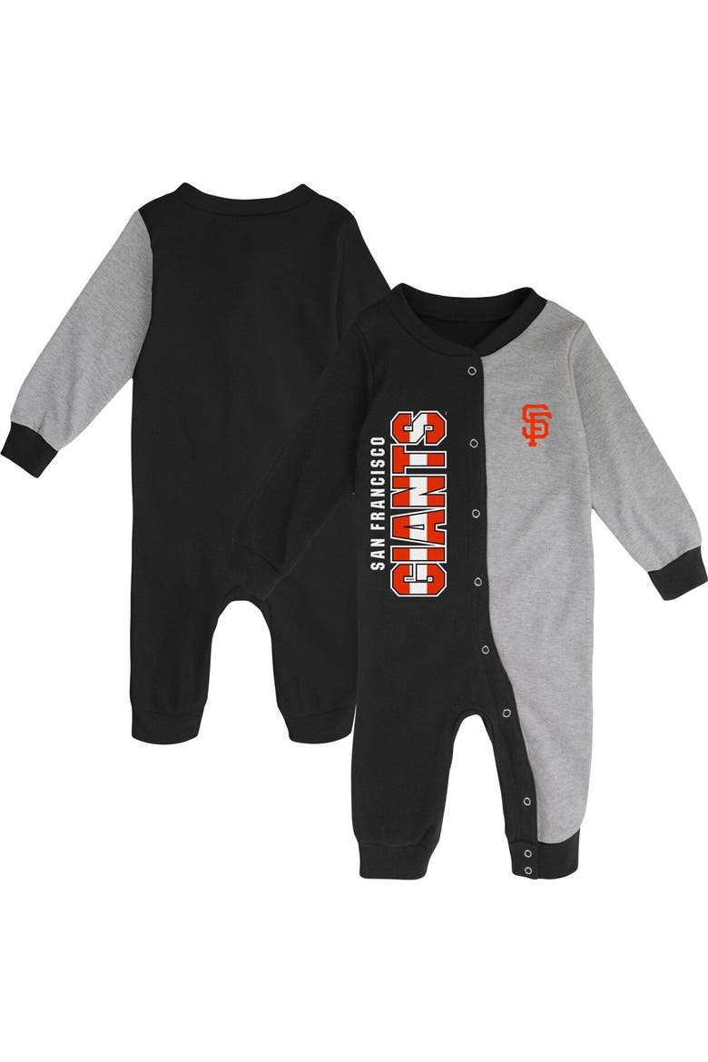 Infant Black/Gray San Francisco Giants Halftime Sleeper, Main, color, Black