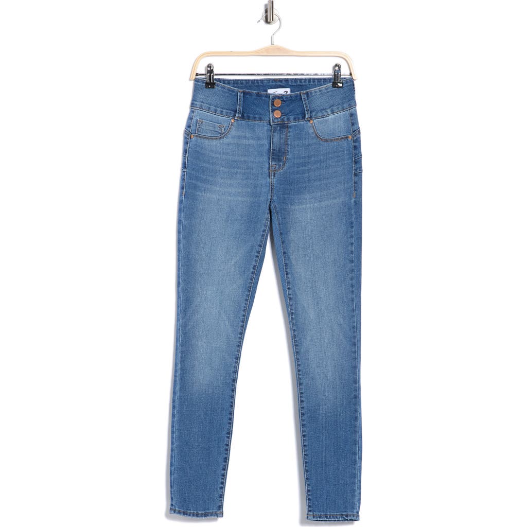 Seven7 Curvy High Waist Skinny Jeans In Blue