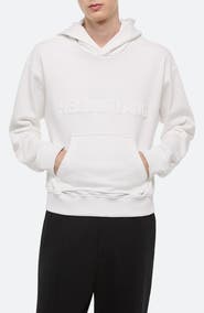 Helmut Lang Embossed Studio Logo Hoodie