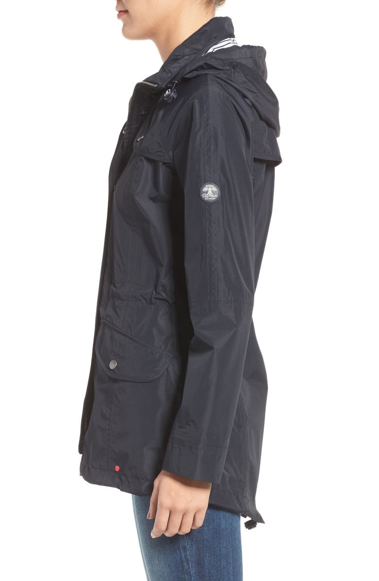 Barbour Trevose Waterproof Hooded Jacket, Alternate, color, 