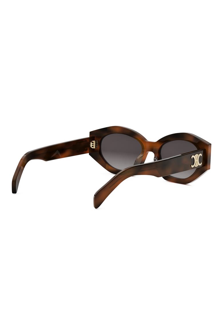 Triomphe 54mm Cat Eye Sunglasses, Alternate, color, BLONDE HAVANA / GRADIENT BROWN