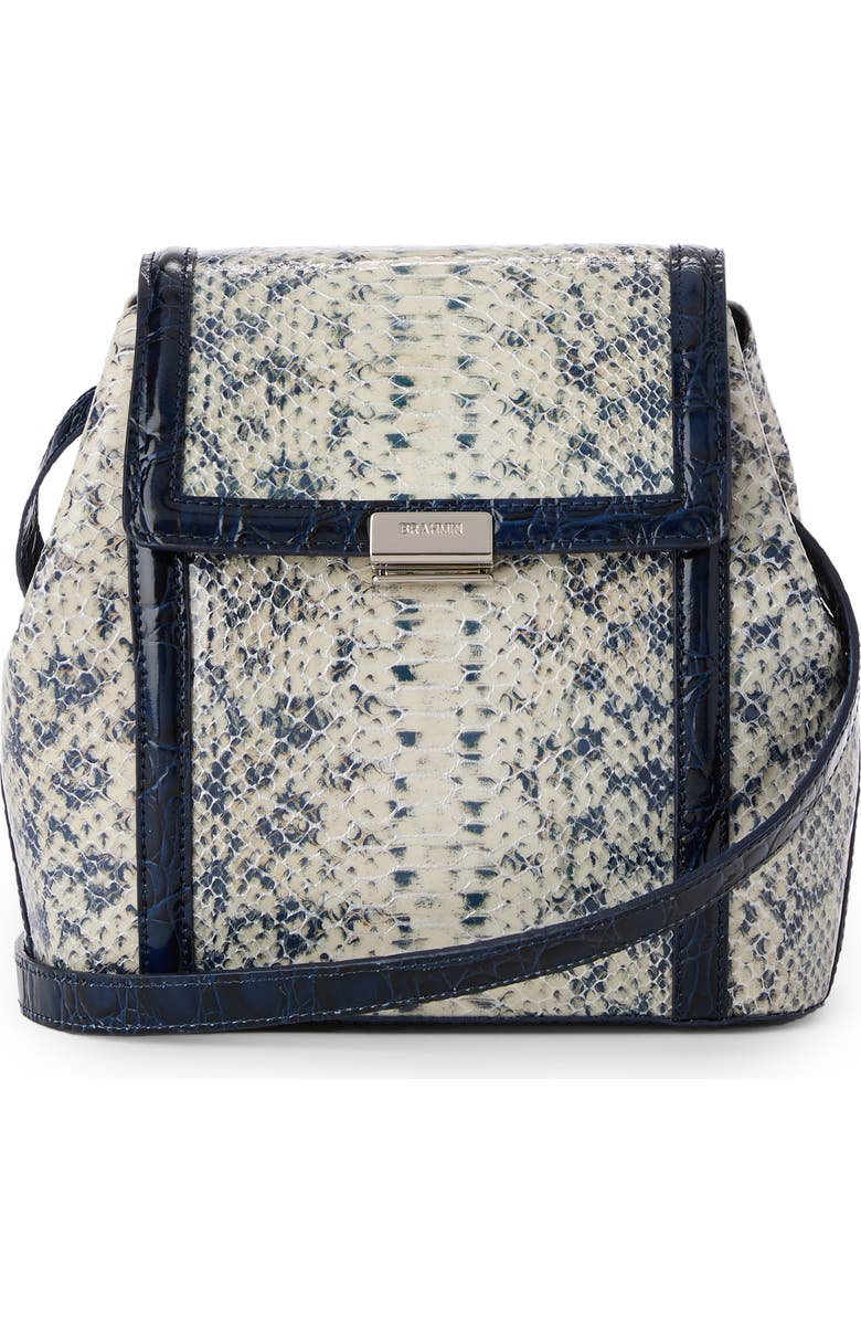 Brahmin Margo Embossed Leather Crossbody Bag, Main, color,