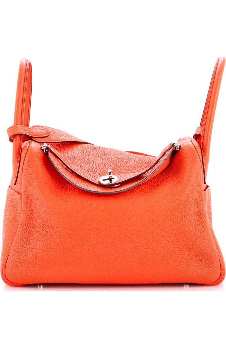 Pre-Owned Hermes Lindy Bag Clemence 30, Main, color, Orange Poppy