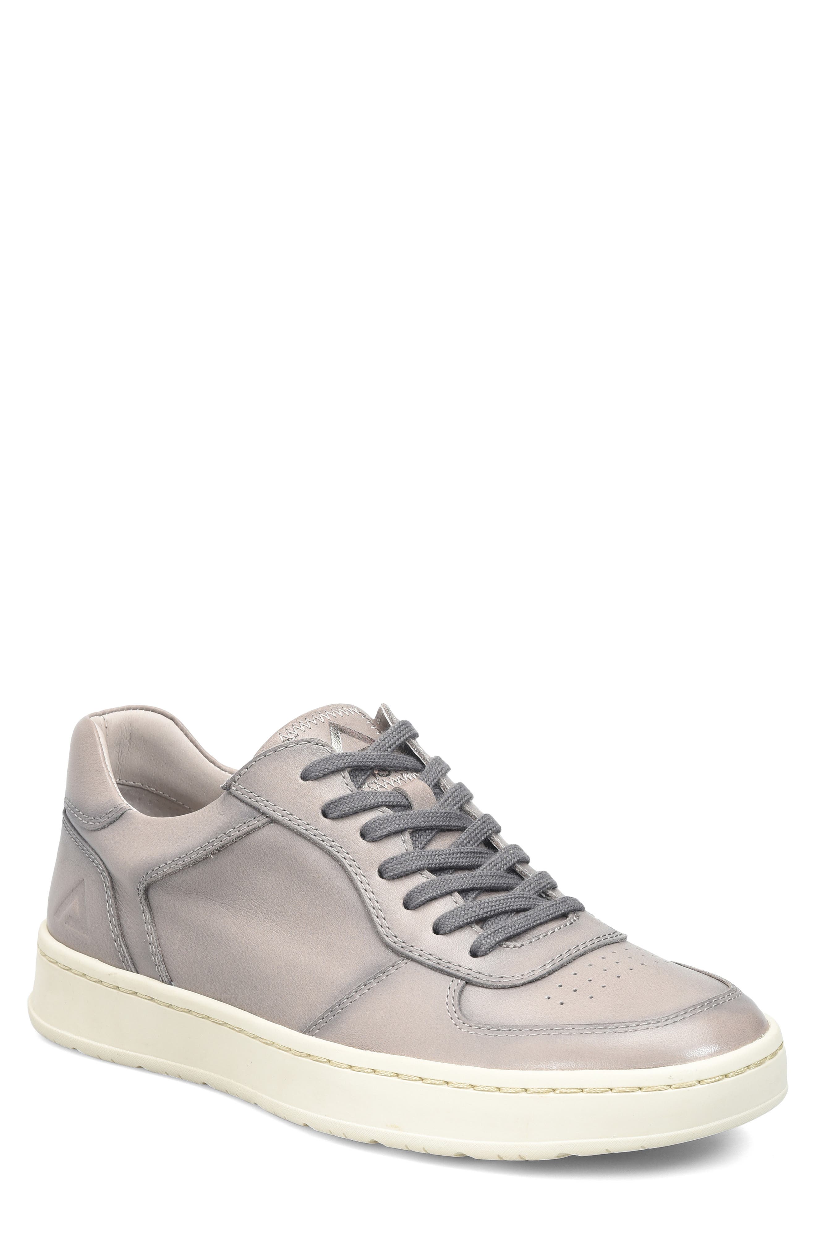 Venton Leather Sneaker, Main, color, ZINCO GREY