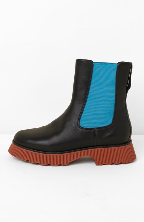 Charlotte Stone Esmee Lug Sole Chelsea Boot In Black