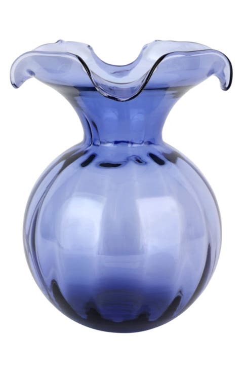 Hibiscus Medium Fluted Glass Vase