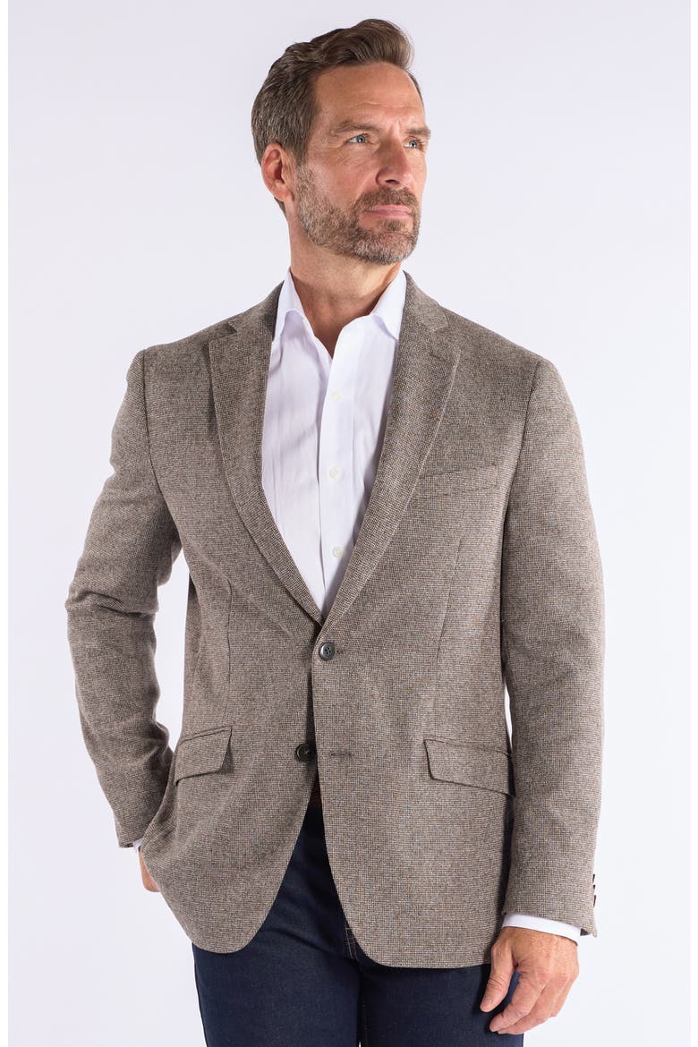 Textured Knit Sport Coat, Alternate, color, BROWN