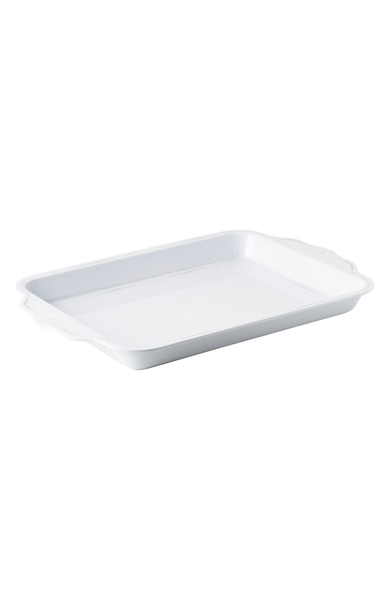 Juliska Berry and Thread Rectangular Melamine Serving Tray, Alternate, color, Whitewash